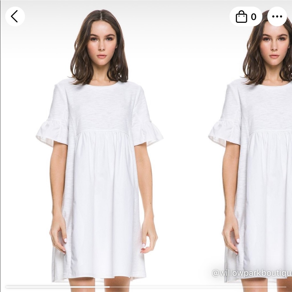 White Poplin Dress
